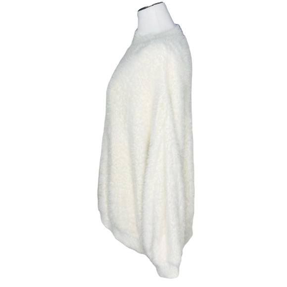 Lulus Favorite Forecast Ivory Eyelash Knit Cutout Sweater - Picture 5 of 11